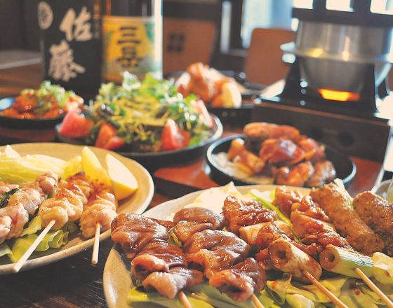 炭火焼鳥コースのメニュー